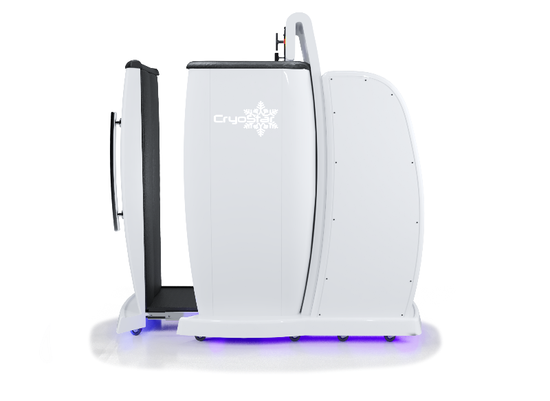 White Cryo device with 'CryoStar' branding on a black background