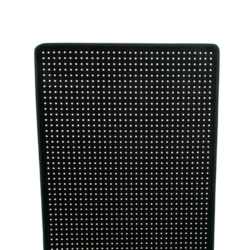 Black LED Red Light mat on a white background