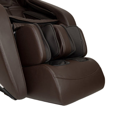 Brown massage chair on a white background