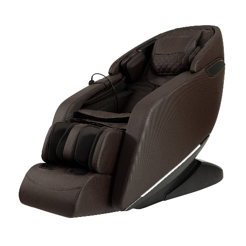 Brown massage chair on a white background