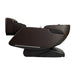 Modern brown recliner chair on a white background