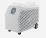 White cold plunge chiller unit with digital display on a white background